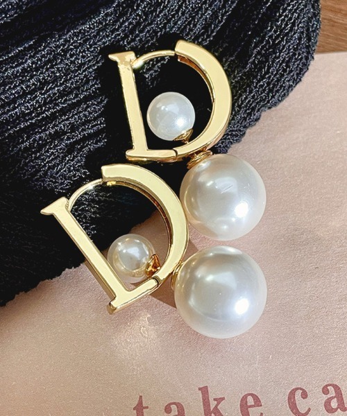 Futier land（フューティアランド）の「ドッキングインナーパールピアス（ピアス（両耳用）・レディース・ゴールド・FREE）」の12枚目の写真