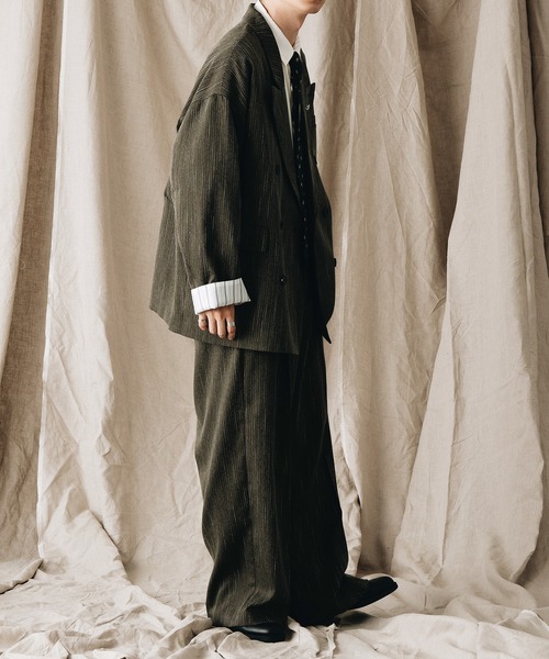 epnok(エプノック)の「センタープレスワイドバギースラックス(スラックス・メンズ・ブラック/カーキ/チャコールグレー/ナチュラル/モカ/ダークグレー・SMALL/MEDIUM/LARGE)」の12枚目の写真