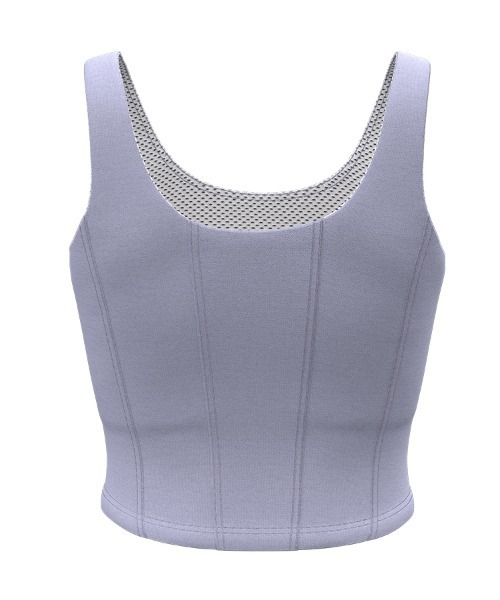 SAISON DE PAPILLON（セゾンドパピヨン）の「カップ付きタンクトップ（スポーツブラ・レディース・ブラック/グレー/ブラウン/ブルー・L/M/XL）」の7枚目の写真