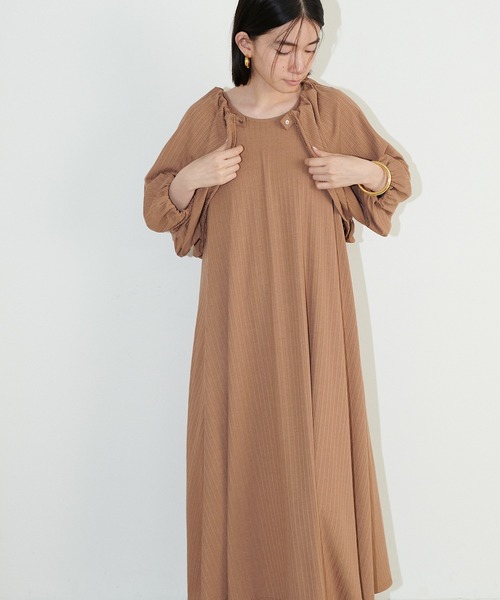 LARUTA(ラルータ)の「【LARUTA】テレコセパレートワンピース(ワンピース・レディース・オリーブ/ブラック/キャメル・MEDIUM/LARGE)」の18枚目の写真