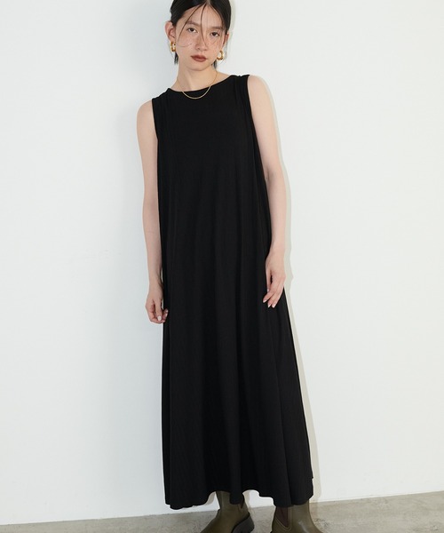 LARUTA(ラルータ)の「【LARUTA】テレコセパレートワンピース(ワンピース・レディース・オリーブ/ブラック/キャメル・MEDIUM/LARGE)」の11枚目の写真