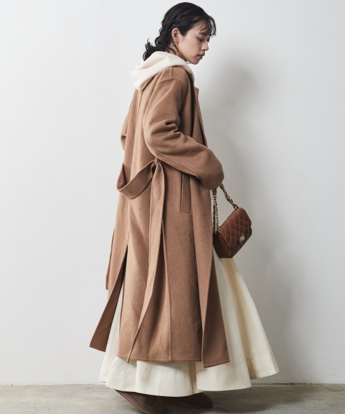 CHIC STYLE(シックスタイル)の「<大きいサイズ>フレアギャザーマキシスカート シックスタイル(スカート・レディース・ベージュ/アイボリー/ブラック・L/LL/3L/4L/5L)」の22枚目の写真