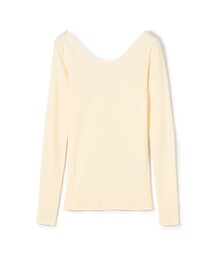 ベーシックサーキュラーリブ ラウンドネックプルオーバー