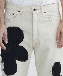 パンツ KHOKI Flower pattern denim pants KHOKI / コッキ】Flower pattern denim pants/フラワーパターン