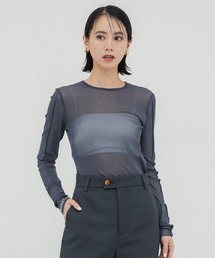 UNITED TOKYO | リトラクタイルチュールトップス(Tシャツ/カットソー)