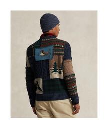 POLO RALPH LAUREN - POLO RALPH LAUREN パッチワーク モックネック セーター S POLO RALPH LAUREN（ポロ ラルフ ローレン）の「パッチワーク