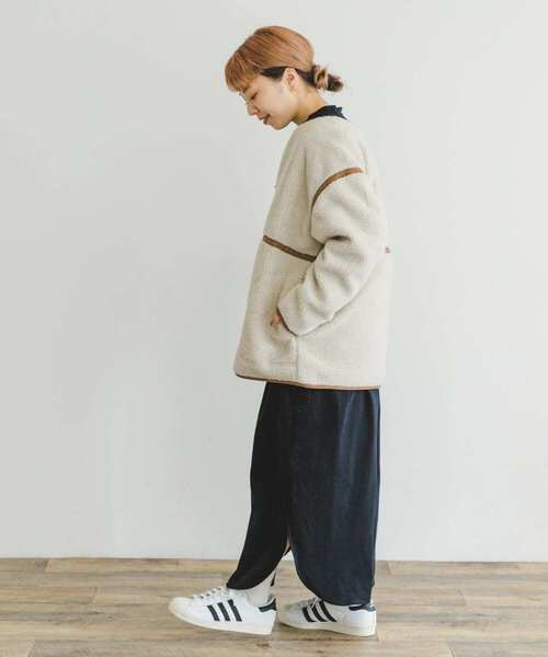 ITEMS URBANRESEARCH（アイテムズ アーバンリサーチ）の「ボアパイピングジャケット（その他アウター・レディース・グレー/ブラウン/オフホワイト・FREE）」の8枚目の写真