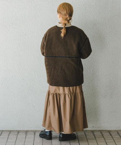 ITEMS URBANRESEARCH（アイテムズ アーバンリサーチ）の「ボアパイピングジャケット（その他アウター・レディース・グレー/ブラウン/オフホワイト・FREE）」の20枚目の写真