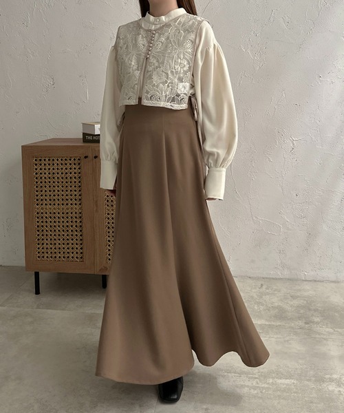 apres jour clair(アプレジュールクレア)の「【apres jour clair】アソート袖ボリュームブラウス【ZOZOTOWN限定アイテム】(シャツ/ブラウス・レディース・ブラウン系その他/チャコールグレー/アイボリー・X-LARGE/フリー)」の14枚目の写真