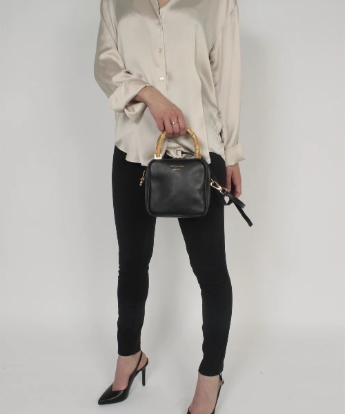 CHRISTIAN VILLA（クリスチャンヴィラ）の「【CHRISTIAN VILLA/クリスチャンヴィラ】ミニ スクエア　ショルダーバッグ ポーチ（ショルダーバッグ・レディース・ブラック/チャコールグレー/ブラウン・FREE）」の20枚目の写真