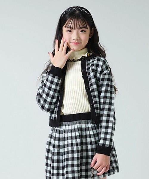 by LOVEiT（バイラビット）の「フリフリテレコニット（ニット/セーター・キッズ・ブラック/オフホワイト/レッド/ライム/モカ・120cm/140cm/160cm/130cm/150cm）」の9枚目の写真