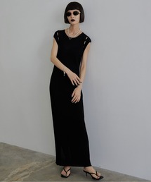 EYELET SHEER KNIT DRESS/アイレットシアーニットドレス