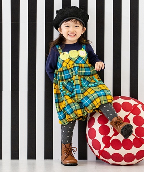 sense of wonder（センスオブワンダー）の「リバティリボン付きタイツ（タイツ/ストッキング・キッズ・マスタード/ネイビー/ピンク/チャコール・90-100cm/110-120cm/120-130cm/100-110cm/80-90cm）」の16枚目の写真