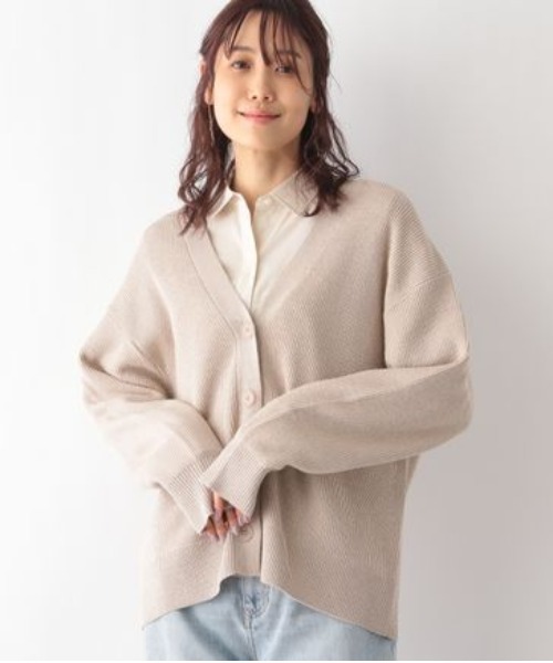 GLOBAL WORKグローバルワーク今季人気ブークレラメクルーカーディガン