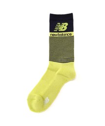 New Balance Golf（ニューバランスゴルフ）の「【new balance golf】抗菌防臭 ロゴボーダー ミドルソックス (MENS WORLD)（ソックス/靴下・メンズ）」