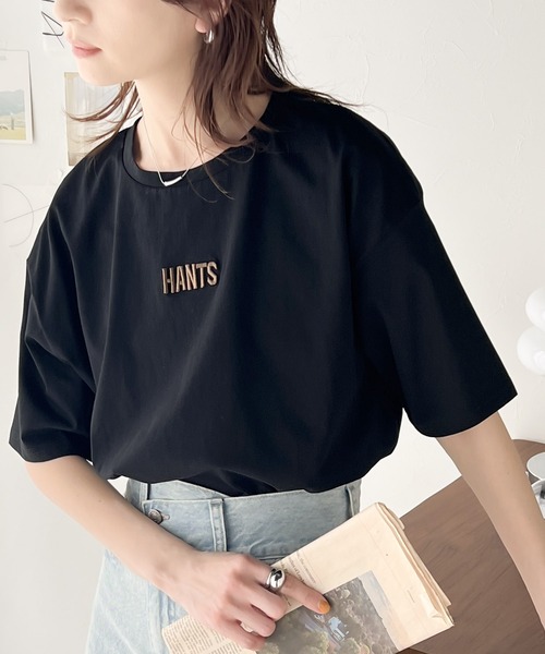 セール】コーデを上品に魅せる。接触冷感立体刺繍Tシャツ（T