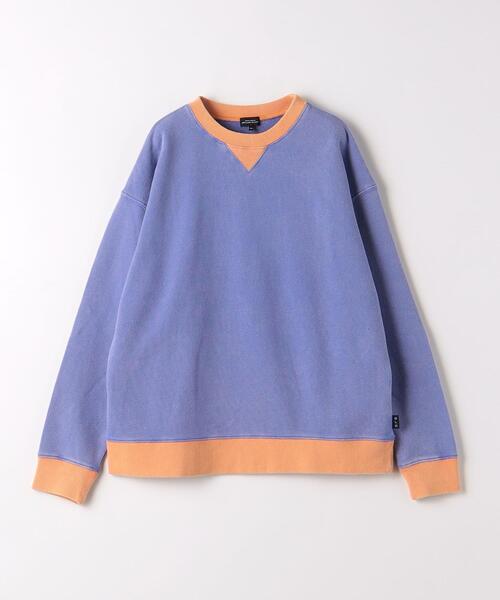 green label relaxing（グリーンレーベルリラクシング）の「裏毛 ダメージリンガー プルオーバー 140cm-160cm（スウェット・キッズ・レッド/パープル/ライトグレー・140cm/160cm/150cm）」の3枚目の写真