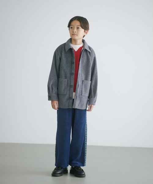 green label relaxing（グリーンレーベルリラクシング）の「裏毛 ダメージリンガー プルオーバー 140cm-160cm（スウェット・キッズ・レッド/パープル/ライトグレー・140cm/160cm/150cm）」の4枚目の写真