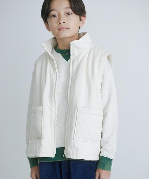 green label relaxing（グリーンレーベルリラクシング）の「裏毛 ダメージリンガー プルオーバー 140cm-160cm（スウェット・キッズ・レッド/パープル/ライトグレー・140cm/160cm/150cm）」の5枚目の写真