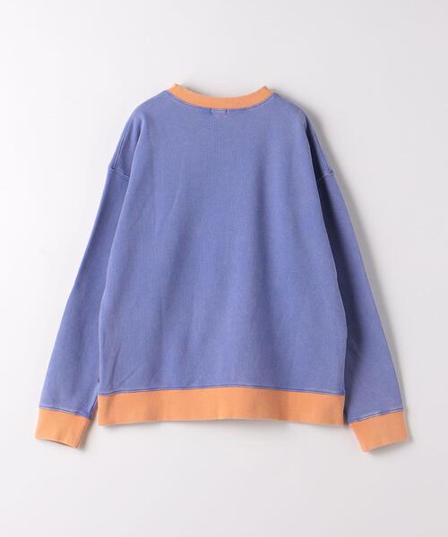 green label relaxing（グリーンレーベルリラクシング）の「裏毛 ダメージリンガー プルオーバー 140cm-160cm（スウェット・キッズ・レッド/パープル/ライトグレー・140cm/160cm/150cm）」の7枚目の写真