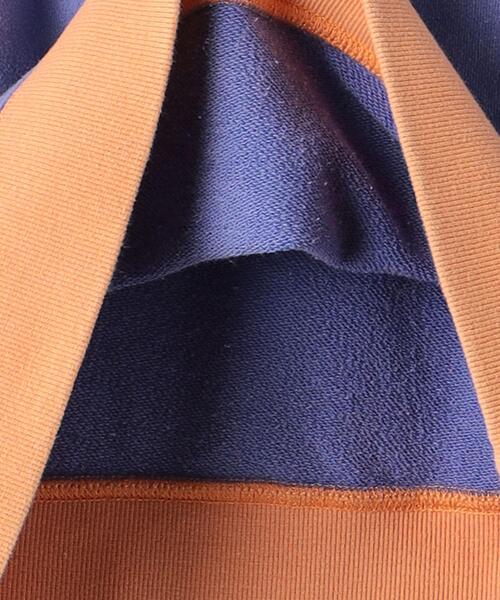 green label relaxing（グリーンレーベルリラクシング）の「裏毛 ダメージリンガー プルオーバー 140cm-160cm（スウェット・キッズ・レッド/パープル/ライトグレー・140cm/160cm/150cm）」の11枚目の写真