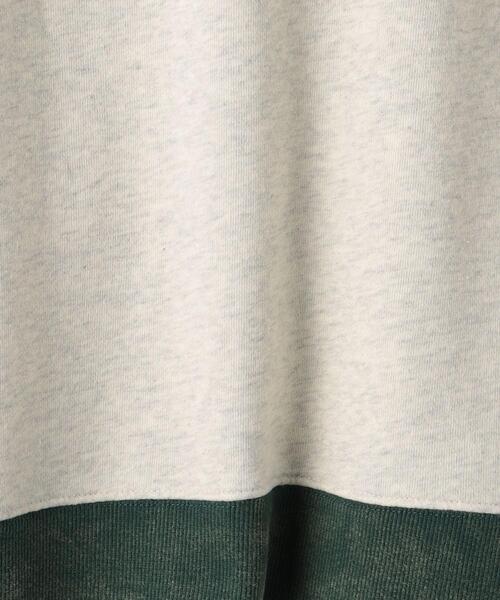 green label relaxing（グリーンレーベルリラクシング）の「裏毛 ダメージリンガー プルオーバー 140cm-160cm（スウェット・キッズ・レッド/パープル/ライトグレー・140cm/160cm/150cm）」の15枚目の写真