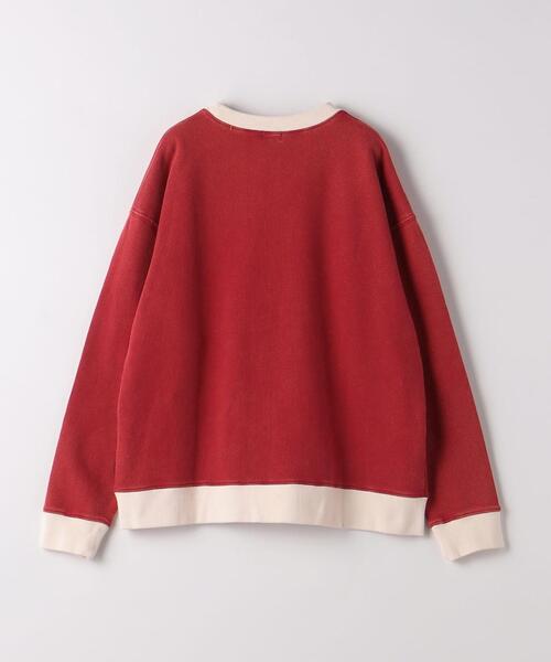 green label relaxing（グリーンレーベルリラクシング）の「裏毛 ダメージリンガー プルオーバー 140cm-160cm（スウェット・キッズ・レッド/パープル/ライトグレー・140cm/160cm/150cm）」の16枚目の写真