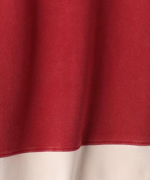 green label relaxing（グリーンレーベルリラクシング）の「裏毛 ダメージリンガー プルオーバー 140cm-160cm（スウェット・キッズ・レッド/パープル/ライトグレー・140cm/160cm/150cm）」の18枚目の写真