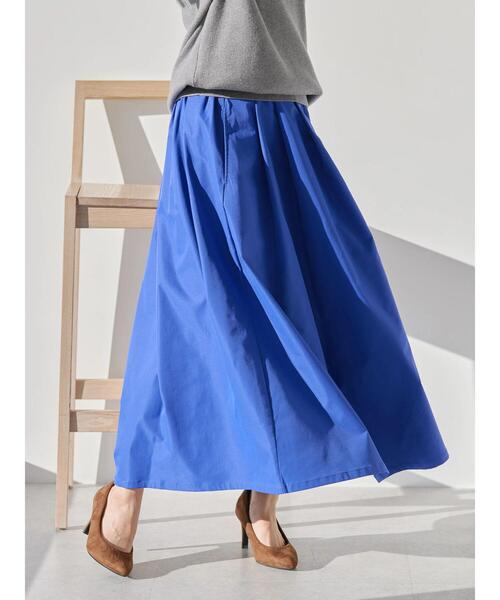 AMERICAN HOLIC（アメリカンホリック）の「タックフレアスカート（スカート・レディース・ブルー/ベージュ/ブラック・M/L）」の9枚目の写真