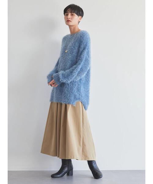 AMERICAN HOLIC（アメリカンホリック）の「タックフレアスカート（スカート・レディース・ブルー/ベージュ/ブラック・M/L）」の19枚目の写真