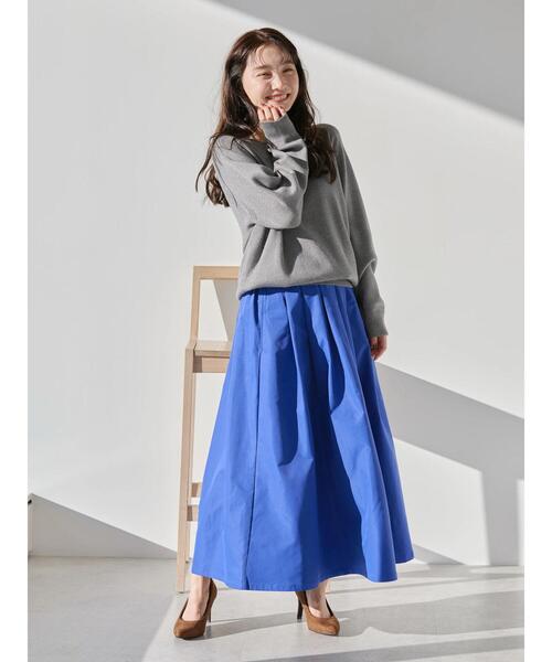 AMERICAN HOLIC（アメリカンホリック）の「タックフレアスカート（スカート・レディース・ブルー/ベージュ/ブラック・M/L）」の22枚目の写真