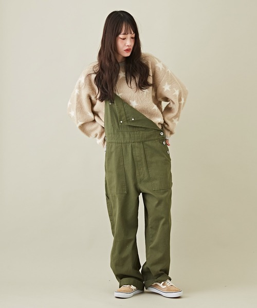 CUBE SUGAR（キューブシュガー）の「モヘアタッチジャガードスター柄プルオーバーニット（ニット/セーター・レディース・ブラック/ナチュラル/ブルー・M）」の5枚目の写真