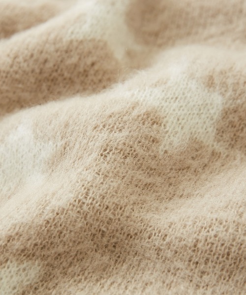 CUBE SUGAR（キューブシュガー）の「モヘアタッチジャガードスター柄プルオーバーニット（ニット/セーター・レディース・ブラック/ナチュラル/ブルー・M）」の19枚目の写真