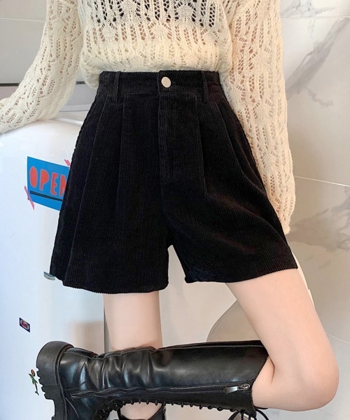 Miniministore(ミニミニストア)の「コーデュロイ ショートパンツ レディース(その他パンツ・レディース・アイボリー/ブラック/ブラウン/グリーン・L/M/XL/S)」の3枚目の写真