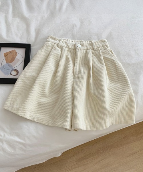 Miniministore(ミニミニストア)の「コーデュロイ ショートパンツ レディース(その他パンツ・レディース・アイボリー/ブラック/ブラウン/グリーン・L/M/XL/S)」の8枚目の写真