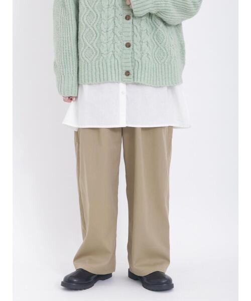 Samansa Mos2(サマンサ モスモス)の「◎バルーンスラックスパンツ(スラックス・レディース・ブラック/カーキ/グレー/ベージュ・F)」の1枚目の写真