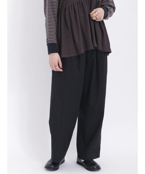 Samansa Mos2(サマンサ モスモス)の「◎バルーンスラックスパンツ(スラックス・レディース・ブラック/カーキ/グレー/ベージュ・F)」の2枚目の写真