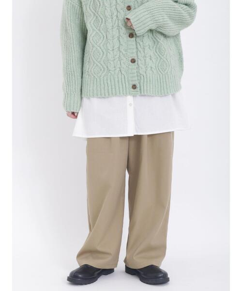 Samansa Mos2(サマンサ モスモス)の「◎バルーンスラックスパンツ(スラックス・レディース・ブラック/カーキ/グレー/ベージュ・F)」の21枚目の写真