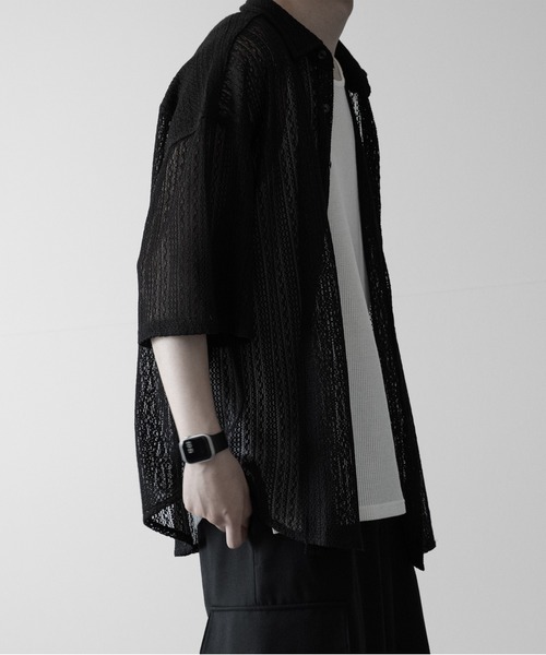 RUUBON（ルーボン）の「【RUUBON】jacquard lace half sleeve