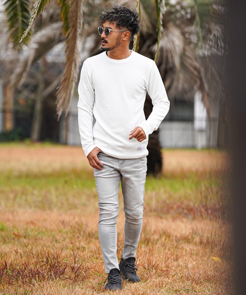 ◆ ◆Relaxed Fit Flag クルーネック長袖Tシャツ 楽天市場】メンズ 長袖Tシャツ 汗染み軽減 ストレッチ クルー