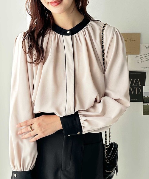 新品 CARAMEL ブラウス 2歳 ベージュ 新品CARAMEL ブラウス2歳