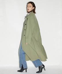 Side Pleats Trench Coat