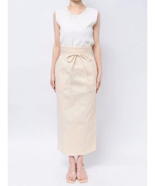 LAGUNAMOON（ラグナムーン）の「ステッチベルトタイトスカート（スカート・レディース・アイボリー/チャコールグレー/オレンジ・SMALL/MEDIUM）」の14枚目の写真