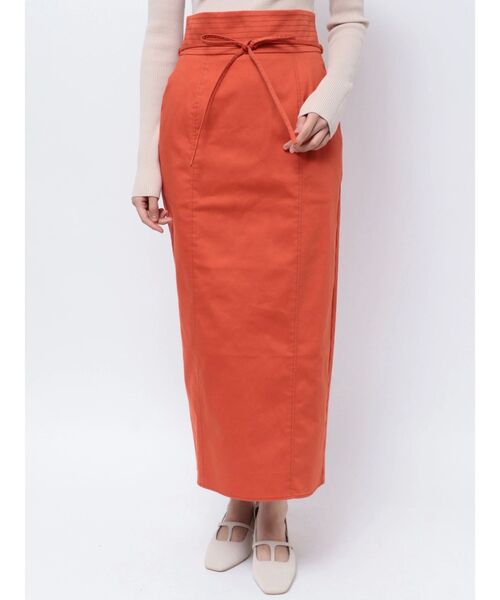 LAGUNAMOON（ラグナムーン）の「ステッチベルトタイトスカート（スカート・レディース・アイボリー/チャコールグレー/オレンジ・SMALL/MEDIUM）」の20枚目の写真