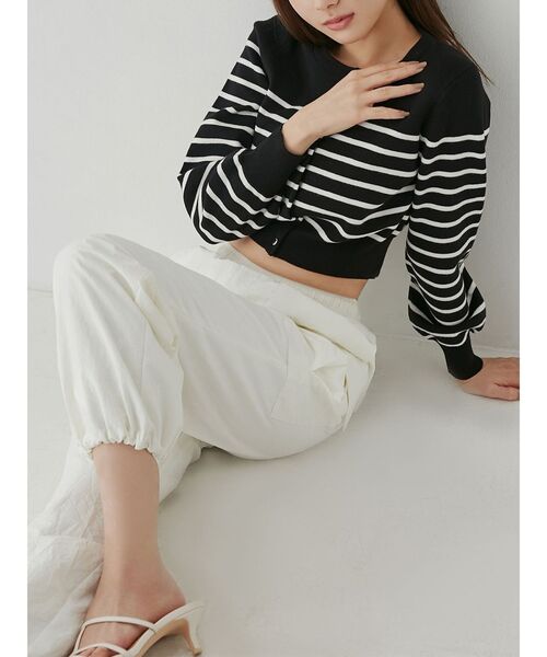 RESEXXY（リゼクシー）の「クルーネックニットカーディガン（カーディガン/ボレロ・レディース・イエロー/ブラック/ブルー/その他1/その他・FREE）」の5枚目の写真