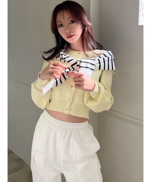 RESEXXY（リゼクシー）の「クルーネックニットカーディガン（カーディガン/ボレロ・レディース・イエロー/ブラック/ブルー/その他1/その他・FREE）」の20枚目の写真