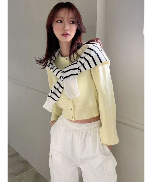 RESEXXY（リゼクシー）の「クルーネックニットカーディガン（カーディガン/ボレロ・レディース・イエロー/ブラック/ブルー/その他1/その他・FREE）」の21枚目の写真