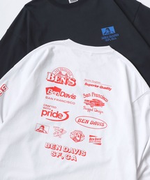 BEN DAVIS（ベンデイビス）の「BEN DAVIS/ベンデイビス MARATHON LS TEE/オーバーサイズ バックプリント ロゴ ワンポイント ロングスリーブTシャツ/ロンT（Tシャツ/カットソー・メンズ）」