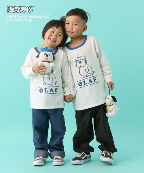 LEPSIM（レプシィム）の「【PEANUTS】配色ロンT(KIDS)　101662（Tシャツ/カットソー・キッズ・ホワイト/グレー・SMALL/MEDIUM）」の22枚目の写真