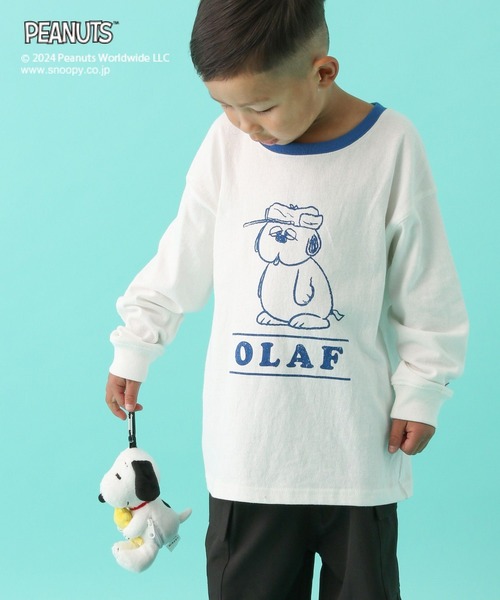 LEPSIM（レプシィム）の「【PEANUTS】配色ロンT(KIDS)　101662（Tシャツ/カットソー・キッズ・ホワイト/グレー・SMALL/MEDIUM）」の11枚目の写真